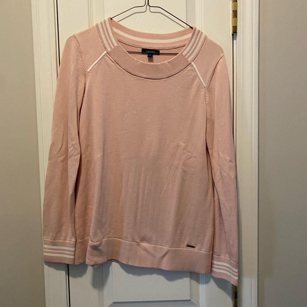 Soft pink summer sweater